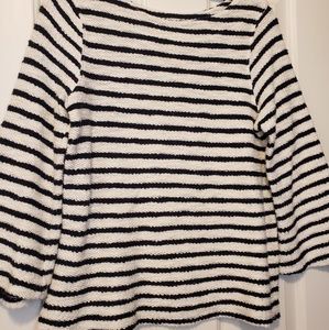 Old Navy Womens stripe bell sleeve top XS